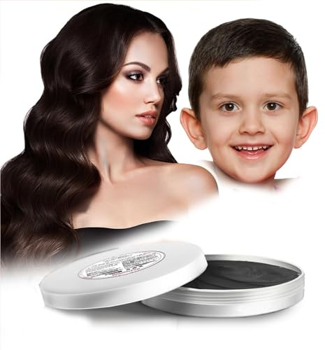 HaiolorPro Black Temporary Hair Colour Dye Wax Washable，Non Permanent Coloured Hair Spray for kids, Hair Makeup Paint Wax for Parties or Cosplay, Hair Coloring Products No Messy (Black)
