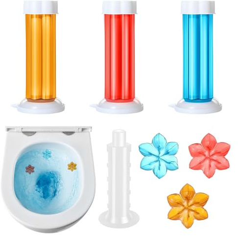 DOVBAN Dischi Gel Wc,Detergente Bagno,Fragranza Floreale e Fruttato Dischi Gel Igienizzanti Wc