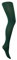 Mysasi London Collants opaques pour femme 100 deniers, vert bouteille, M-XL