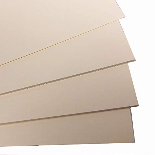 Karton, A4, cremefarben, 100 Blatt, 210 g/m², glatt, A4, für Drucker/Kopierer/Hochzeitskarten