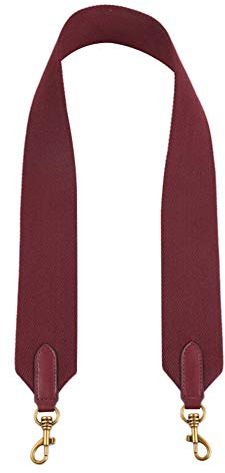 Asudaro Schultergurt 110cm Taschengurt Segeltuch Schulterriemen Taschenriemen Tragegurt Riemen Ersatzgürtel Umhängegurt mit Karabiner für Handtaschen Tragertaschen Weinrot