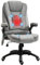 Vinsetto Office Chair, Ergonomic Desk Chair with 6-Point Massage and Back Heated, Microfiber Cloth Computer Gaming Chair with Arms, Lumbar Support, Gray
