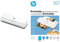 HP OneLam 400 A4, Laminiergerät, 75/80 - 125 Micron, 400 mm pro Minute + HP Everyday Laminierfolien, DIN A4, 80 Micron, glänzend, transparent, zum Heißlaminieren, 25 Stück, 9154