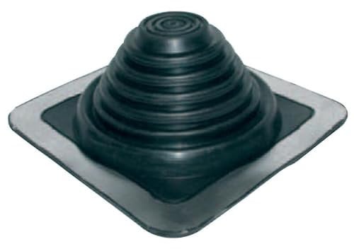 Sortie de toiture ronde universelle PIPÉCO, manchon en EPDM ajustable 101-209mm et embase aluminium ajustable