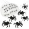 com-four® 32-teiliges Deko-Set für Halloween - 500g dehnbares Spinnennetz mit 31 Deko-Spinnen in 2 Größen - künstliches weißes Spinnengewebe für Halloween, Fasching, Grusel- und Mottoparty