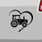 Herz Traktor Aufkleber -6 Größen 21 Farben- Landwirt Trekker Zugmaschine Love