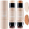 Erinde Konturenstift mit Pinsel, Textmarker, Bronzer Stift, Gesicht hellt Schattierungen Bleistift, Highlighting Shade, Highlight Shaping Stick, wasserdicht, Longwear Make-up (#03+# 04)'