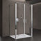 doporro U-Form Duschkabine 90x100cm Duschabtrennung in chrom zwei Drehtüren ESG-Sicherheitsglas Klarglas mit Nano-Beschichtung Ravenna66UK