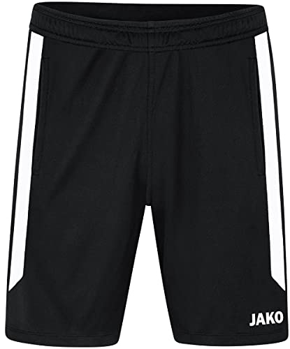 JAKO Herren Shorts Power, Schwarz/Weiß, M