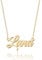 UMAGICBOX 18K Gold Namenskette aus Edelstahl Luna - Personalisierbare Damen-Halskette für Jahrestage, Geburtstage und Valentinstag