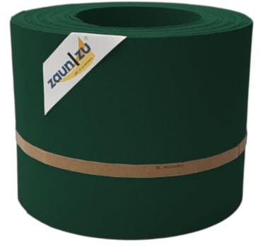 zaun|zu® Premium 10x Einzelstreifen | Sichtschutzstreifen PP für Doppelstabmatten UV-beständiger Sichtschutz | Zaunblende | Made in Germany | leichte Montage Grün,10x 2,55m