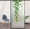 Grüne Pflanze Fensterfolie Blickdicht Sichtschutzfolie, Milchglasfolie Statisch Haftend ohne Klebstoff Folie Fenster Anti-UV für Zuhause Büro Matt, 40x100cm