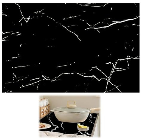 Large Induction Hob Protector Mat 52x78cm, Magnetic Silicone Scratch Resistant Induction Stove Cover Heat Resistant Electric Cooker Protector Multifunctional BPA Free for Kitchen Safety