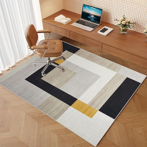 Bodenschutzmatte Bürostuhl Verschiedene Größen Bürostuhl Unterlage geeignet für Parkett Laminat Teppich Fliesen Hartböden Rechteckig Non slip Gaming Schreibtischstuhl Schutz Matte 110 x 150 cm