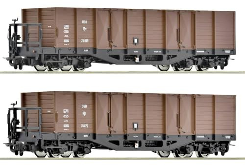 Roco 6640004 H0e 2er-Set Offene Güterwagen der ÖBB
