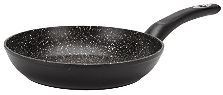Crealys 518828 Bratpfanne, Aluminium, schwarz, 5 x 24,5 x 43 cm