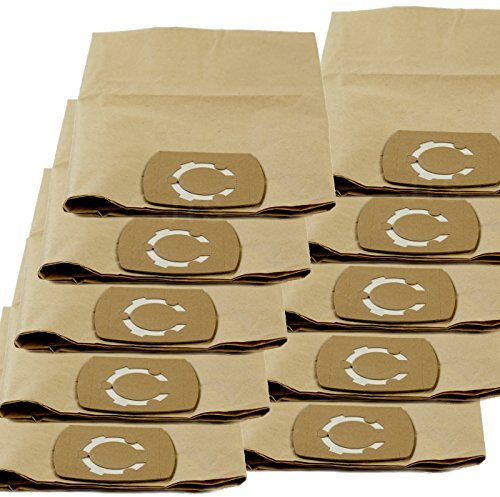 DeClean Staubsaugerbeutel Staubbeutel für Staubsauger Nass-Trockensauger 10 Stück kompatibel mit Kärcher NT 35/1