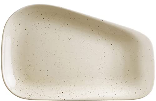 KAHLA Homestyle Platte midi 27 cm natural cotton cremefarbenes Geschirr aus Porzellan mit Steingut- und Keramiklook eckige Platte XL Servierplatte Kuchenplatte Käseplatte Wurstplatte