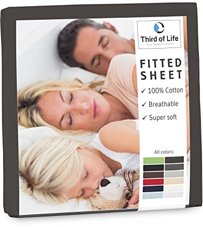 Spannbettlaken 180x200 cm aus 100% natürlicher Baumwolle I Das atmungsaktive & fusselfreie Bettlaken ALBA ist elastisch & weich I Designed in Germany I Langlebiger Jersey-Bettbezug I 180x200cm