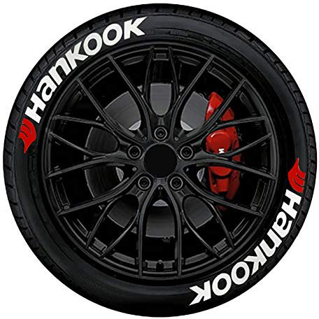 A/A Car Tire Stickers - 3D Wheel Decals Kit for Personalized Styling - Universal Tyre Lettering Labels (C)