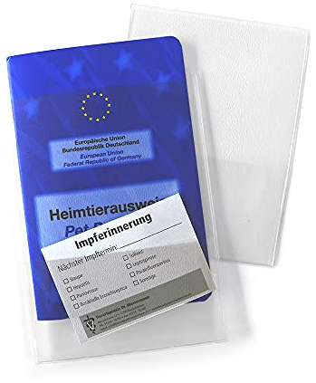 Vorteilspack 10x Einsteckhüllen für Tierimpfpässe
