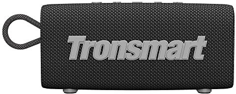 Tronsmart Trip Altoparlante Bluetooth portatile, altoparlante impermeabile wireless con uscita da 10 W, Bluetooth 5.3, impermeabile IPX7, tempo di riproduzione 20 ore, microfono integrato (nero)