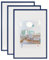 walther design Bilderrahmen blau 20 x 30 cm 3er Pack, New Lifestyle Kunststoffrahmen KV030L3