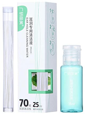 Keptfeet Nettoyage des Oreilles percées | Ensemble d'outils Nettoyage pour Trou d'oreille percé Élimination des odeu,Trou Boucle d'oreille percé Kit 25 ML Nettoyage
