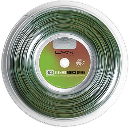Wilson Luxilon Tennissaite Element, 200 m Rolle, Forest Green (Grün), 1,30 mm,