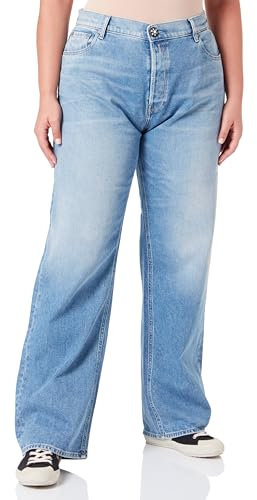 Replay Damen Jeans Jaylie Wide Leg Fit Rose Label, Light Blue 010 (Blau), 31W / 32L