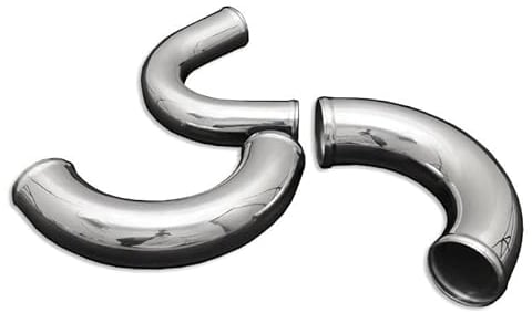 Aluminium bogen Alu-Bogen 135° Ladeluftkühler Turbo Alurohr Rohrbogen Pipe 30cm Lange