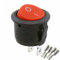 Kippschalter Wippschalter 2 polig rund, Rot Schwarz Weiß ON/OFF 6A/250V Kunststoff push Button Switch kfz | schwarz-rot