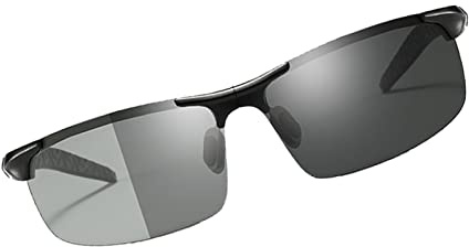 SPYMINNPOO Sonnenbrille, Polarisierte, Farbwechsel, Hohe Klarheit, Sportbrille UV-Abwehr, breite Sichtweite f¨¹r Radfahren, Laufen, Angeln, Tag und Nacht