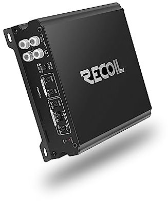 RECOIL DI800.4 Full-Range Class-D 4-Kanal Auto-Audio-Verstärker, 1500 Watt, 2-4 Ohm stabil, Mosfet-Stromversorgung, brückbar