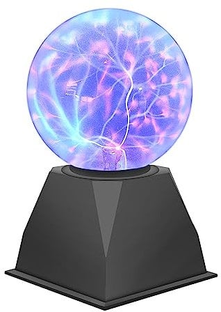Osairous Magie Plasmakugel, 4 Zoll Berührungsempfindliche Plasmalampe, Nebelkugel für Partys Dekorationen Geschenk Neuheit Spielzeug (Blau)