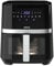 Jocca - Friggitrice ad aria calda 3,8 l | Friggitrice senza olio | Cucina sana | 1450 W di potenza | Protezione surriscaldamento | Manico con tocco freddo (nero 5 L)