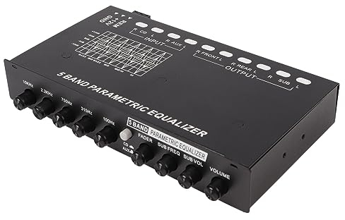 Auto-Grafik-Equalizer, Auto-Audio-Equalizer, Einstellbar, 5 Bänder, Präzise Abstimmung, EQ-Tuning, Crossover-Verstärker, Grafik-Equalizer