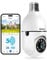 WESECUU Light Bulb Security Camera -5G& 2.4GHz WiFi 2K Security Cameras Wireless Outdoor Motion Detection and Alarm,Two-Way Talk,Color Night Vision,Human Detection, Bulb Camera Compatible with Alexa