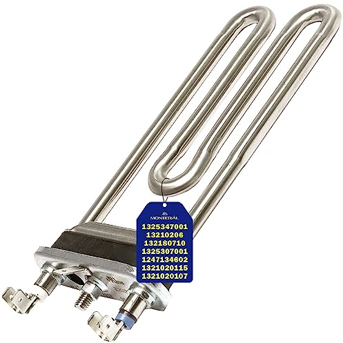 Resistance Chauffante 1950W 230V Longueur 260 mm avec Code Original 1325347001 13210206 132180710 1325307001 1247134602 1321020115 1321020107 pour Electrolux Lave Linge - Garantie de 10 Ans - MONTERAL