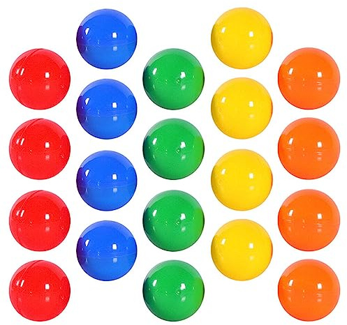 MAGICLULU 50 Stück Lotteriekugeln Aus Kunststoff 3.00 cm Öffnen Zum Befüllen Für Tombola Bingo-Kugeln Partyspielbälle Für Familienaktivitäten Kunst Und Spiele