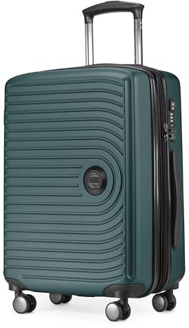 Hauptstadtkoffer Mitte - bagaglio a mano 55x40x23, TSA, 4 ruote, valigia da viaggio, valigia rigida, valigia con rotelle, valigia bagaglio a mano, valigia bagaglio a mano, verde foresta