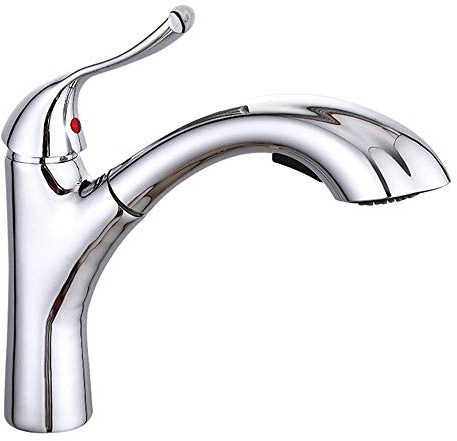 Pommeau de douche extractible pour évier de cuisine avec lave-vaisselle extensible avec pomme de douche 2 fonctions, robinet d'eau en laiton pour lave-vaisselle, mitigeur monocommande pour évier,