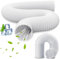 3M Tubo Aire Acondicionado Portátil,Manguera de Escape Acondicionado Telescópica 150mm,Tubo de Ventilación Flexible,Para Aire Acondicionado,Deshumidificador,Secadora