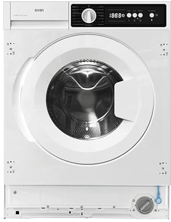 Svan Lavadora 8Kg Carga Frontal Blanco SLI8200D. 2100W, 1200rpm, 15 Programas, Función Stop&Go, Clase de Eficiencia Energética D