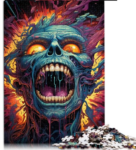 Puzzle 1000 Teile für Erwachsene, Papierpuzzle „Böser Krieger“, für Erwachsene und Kinder ab 12 Jahren, tolles Geschenk für Erwachsene. Größe: 52 x 38 cm.