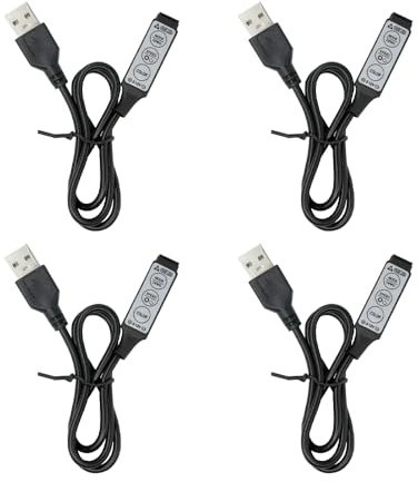 Namvo USB RGB Controller DC5V Led Dimmer Mit 3 Tasten 4 Pin Buchse 19 Dynamische Modi