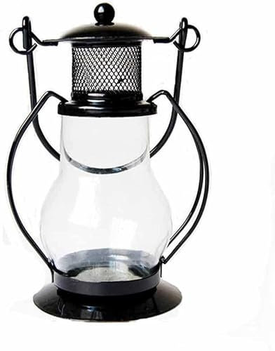 JWXFGHJT Kerosin Lampe Glas Kerzenhalter Eisen Tisch Dekoration Leuchter Esszimmer Hochzeit Kerzenhalter