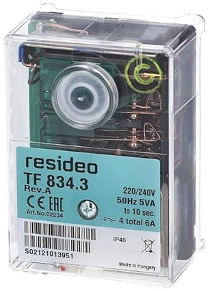 Resideo Satronic TF 834.3 Öl Feuerungsautomat Steuergerät ersetzt TF 734 / TF 834 / TF 834.1 / TF 834.2