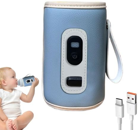 Mimoqk Feeder Bottle Warmer Cover, Fast Heating Milk Warmer, Portable Bottle Keep Warm Travel Milk Heat Keeper, Baby Bottle Insulation Warmer For Use And Convenience