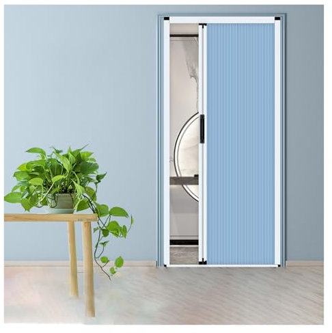 Porte Coulissante, Porte Pliante Accordéon Porte Rétractable En Nid D'abeille, Portes De Placard Pliantes De 103 Cm Pour Petits Espaces/salles De Bain/chambres, Porte Intérieure Portable Occultante(Bl